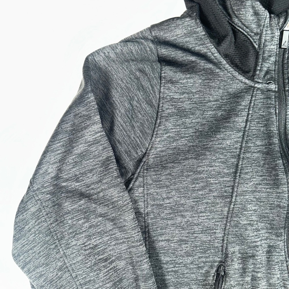 Nike Air Jordan Flight Therma-FIT Full Zip Hoodie Jacket Mens L Gray 688525-010 - Picture 4 of 16